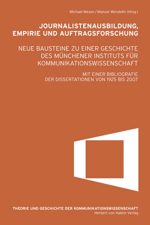 Journalistenausbildung, Empirie und Auftragsforschung