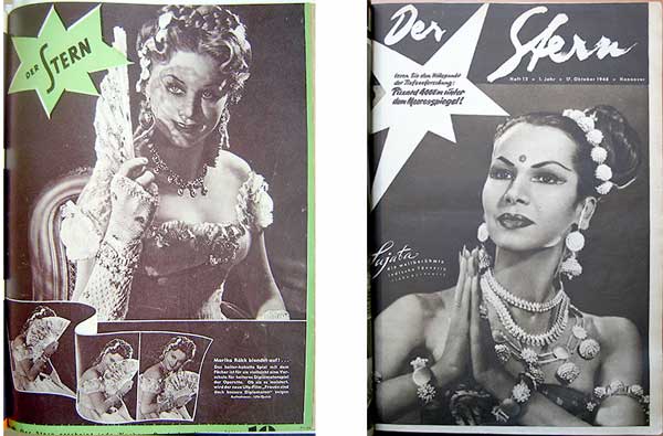 Links die Titelseite des stern Nr. 46 vom November 1939. Rechts die Titelseite des stern Nr. 12 aus dem Jahr 1948