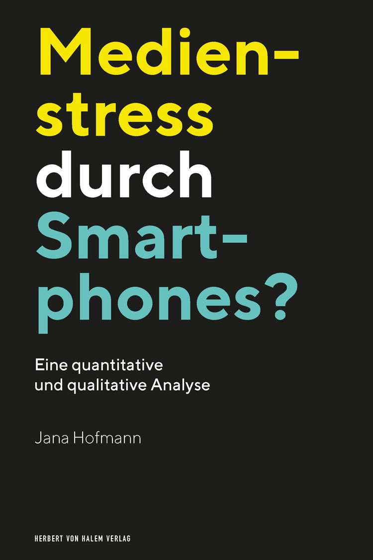 Buchcover: Medienstress durch Smartphones? von Jana Hofmann