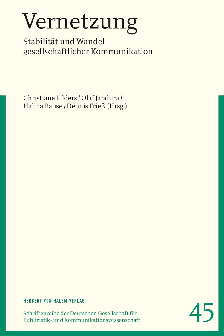 Buchcover: Vernetzung von Christiane Eilders / Olaf Jandura / Halina Bause / Dennis Frieß