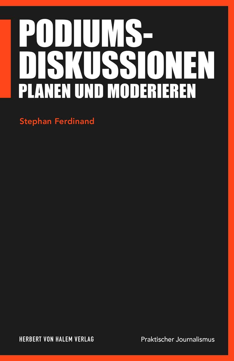 Buchcover: Podiumsdiskussionen planen und moderieren von Stephan Ferdinand