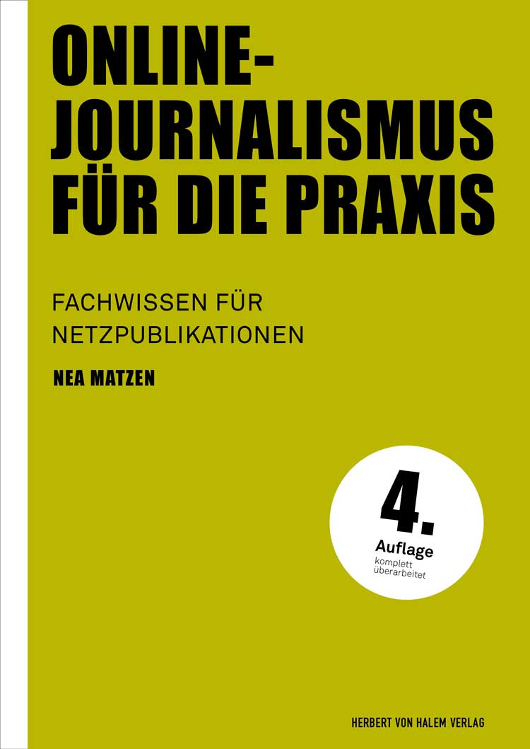 Online-Journalismus für die Praxis, Nea Matzen