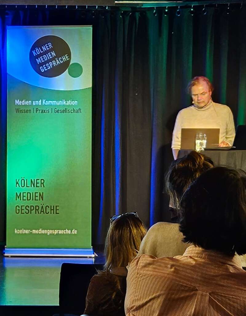Dieter Mersch bei den Kölner Mediengesprächen.