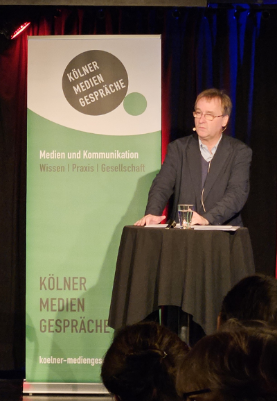 Thomas Petersen bei den Kölner Mediengesprächen.