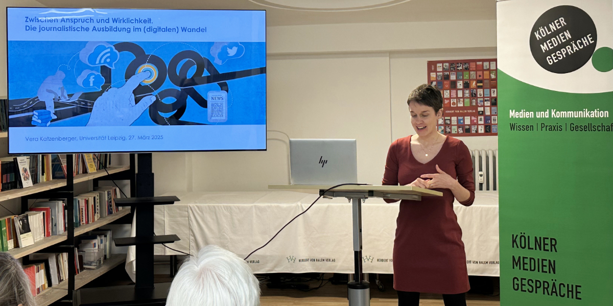 Vera Katzenberger bei den Kölner Mediengesprächen