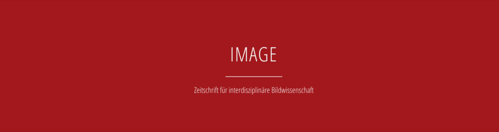 Das Bild zeigt den Titel der Seite: IMAGE. Zeitschrift für interdisziplinäre Bildwissenschaft.